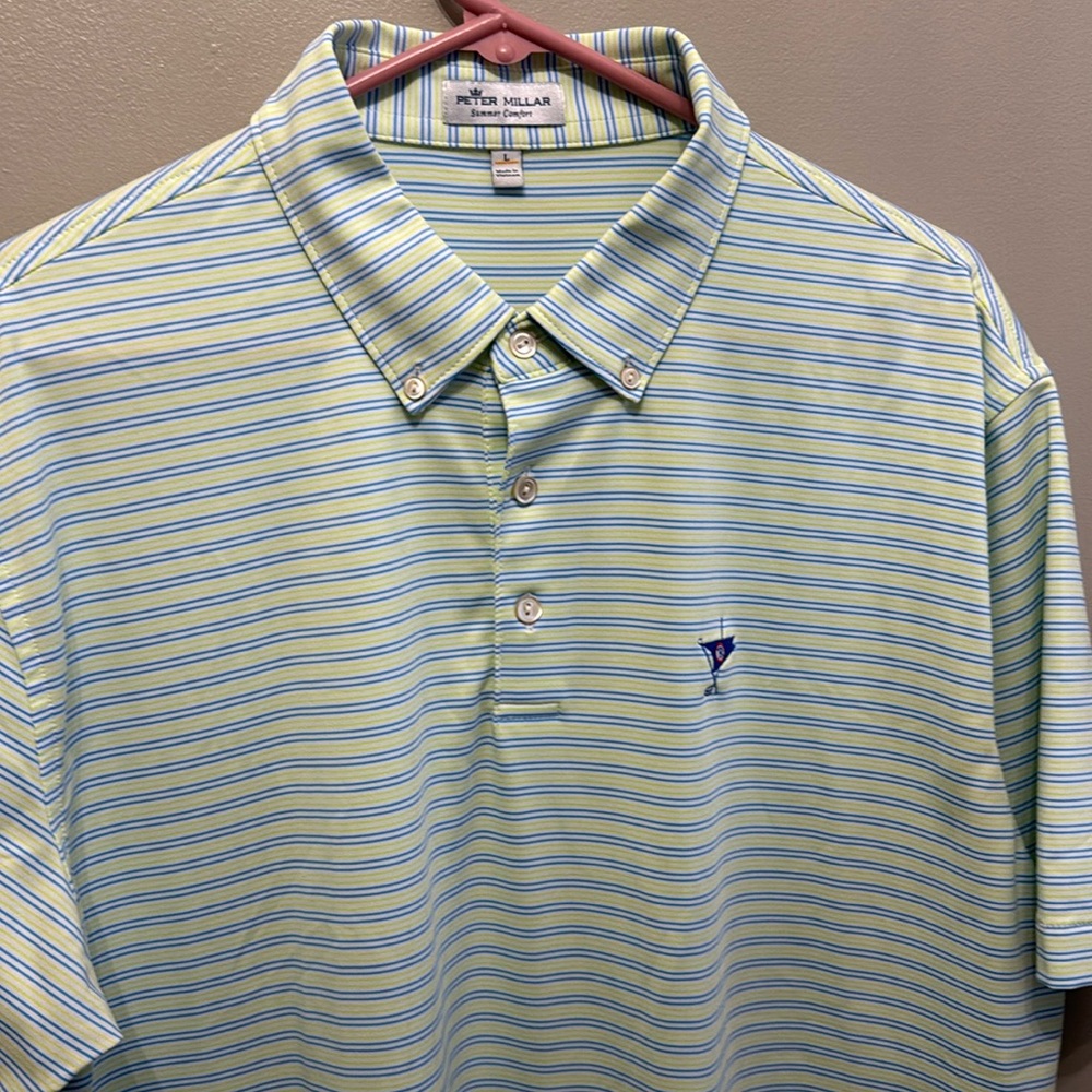 Peter Millar Ocean Reef golf shirt size L